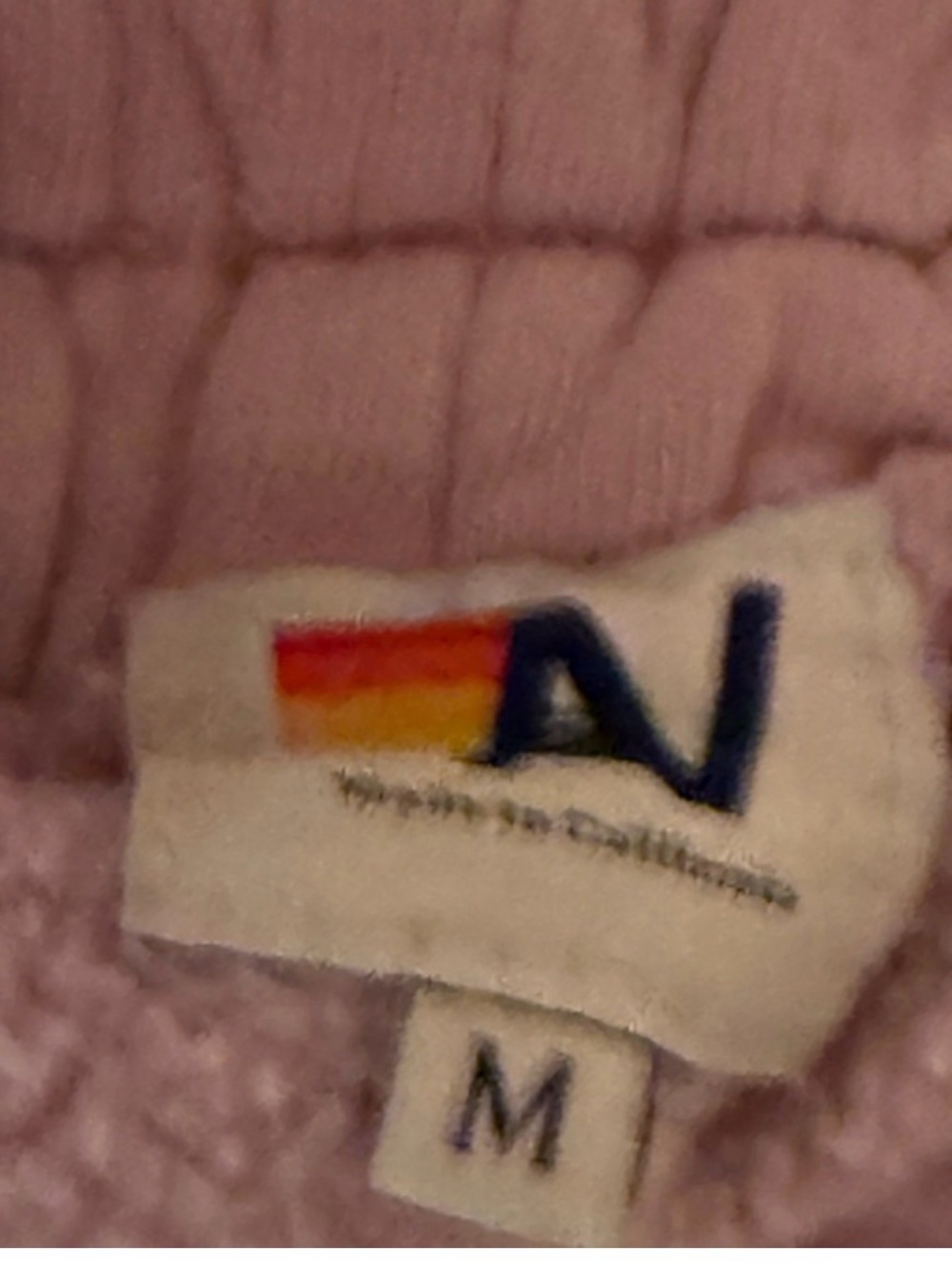 AVIATOR NATION 5 STRIPE LOUNGE SHORT MAUVE/ PINK/GREEN sz M - Picture 5 of 5